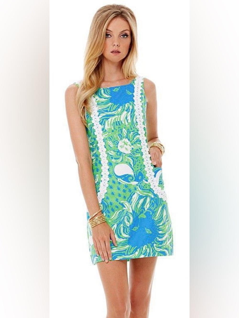 Women’s LILLY PULITZER Liz Limeade Roar of the Jungle dress- Size 00
